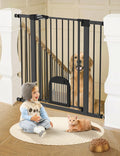 Babelio 36in Tall Upgraded Baby Gate with Cat Door - Secure Extra Tall