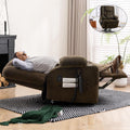 Luxury Power Lift Massage Recliner - Brown