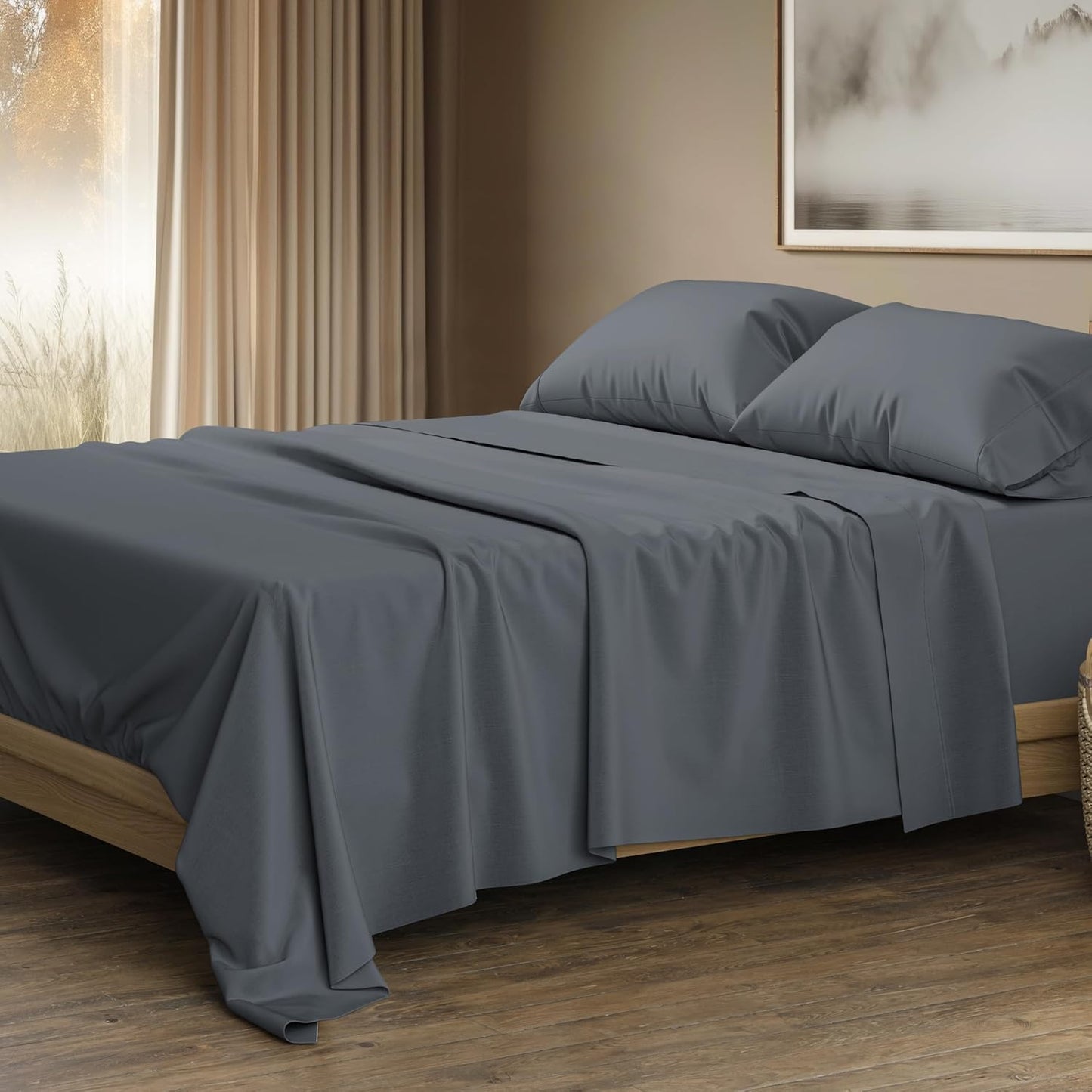 1500 Thread Count Egyptian Cotton Sheets California King Size