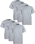 Heavyweight Cotton Men's 6-Pack Crew Neck T-Shirts - Made in USA