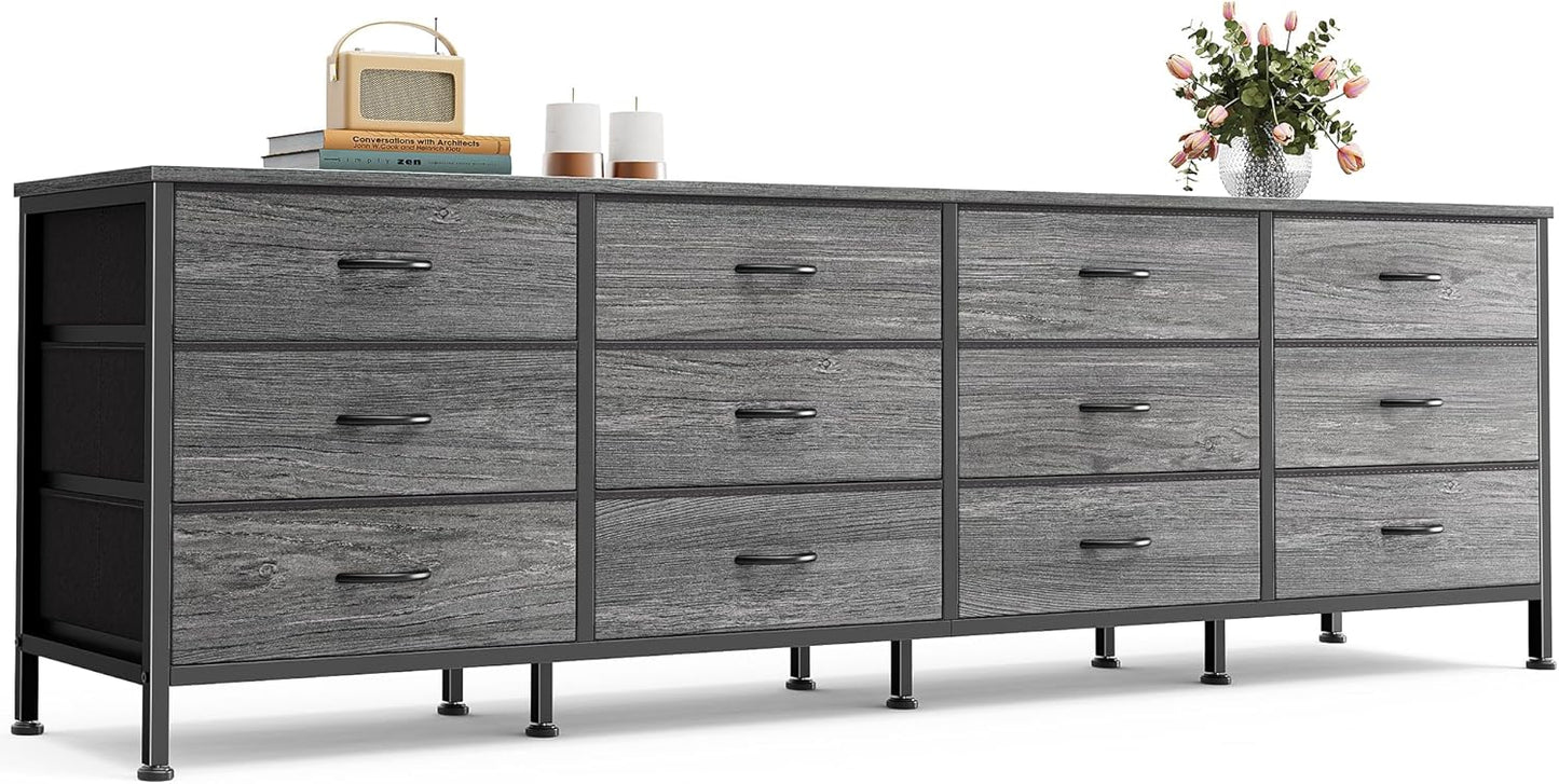 Spacious 12-Drawer TV Stand & Dresser Combo