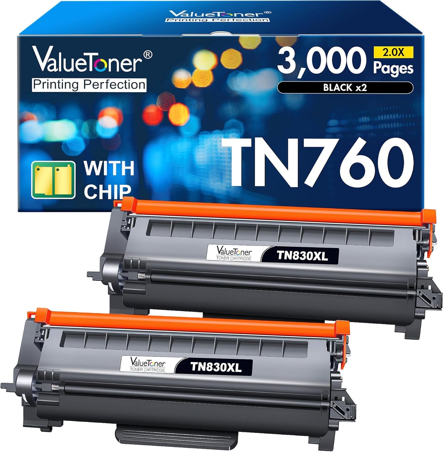 High-Yield TN760 Toner for Brother Printers