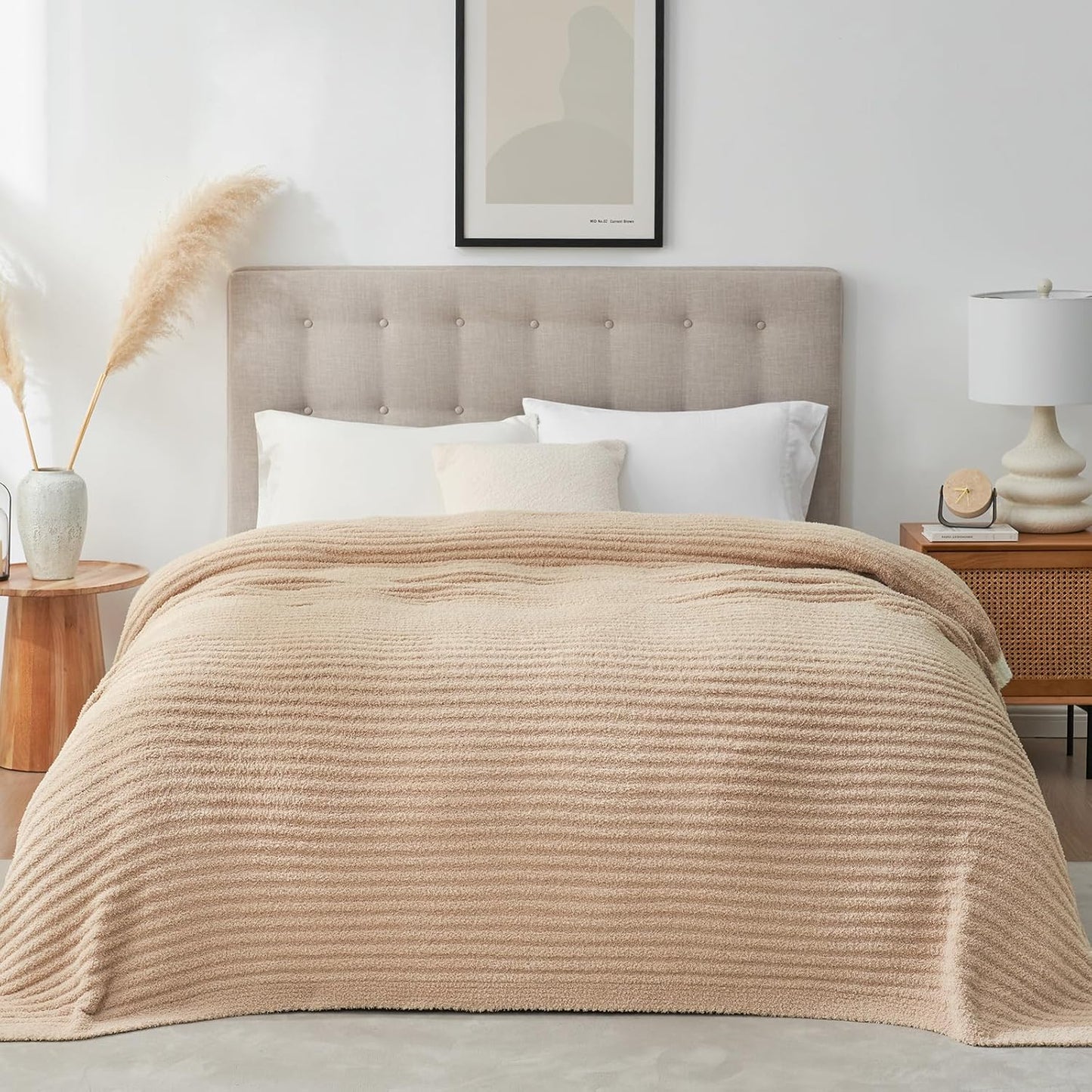 Snuggle Sac Queen Size Blanket for Bed, Soft Luxurious Bedding