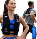 LED Reflective Running Vest with Hydration and Rechargeable Lights