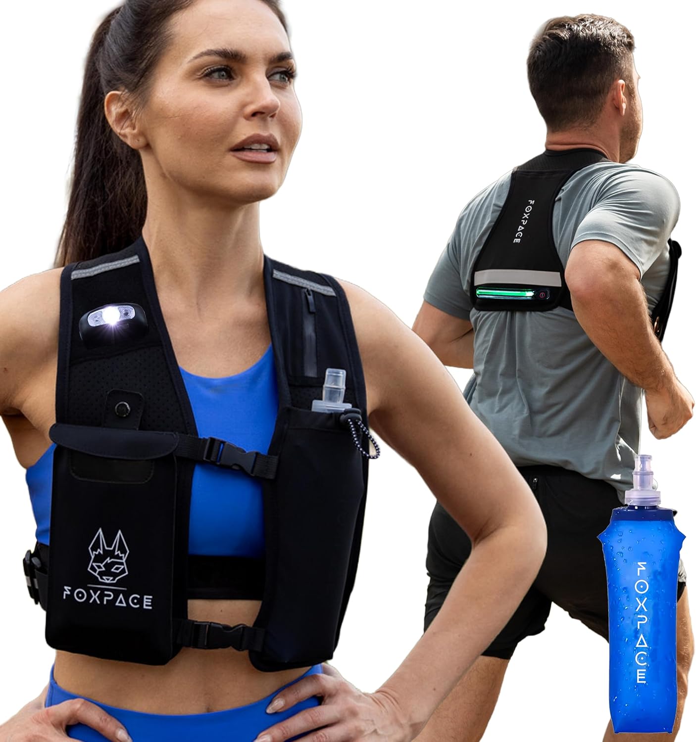 LED Reflective Running Vest for Safety and Comfort in Sports