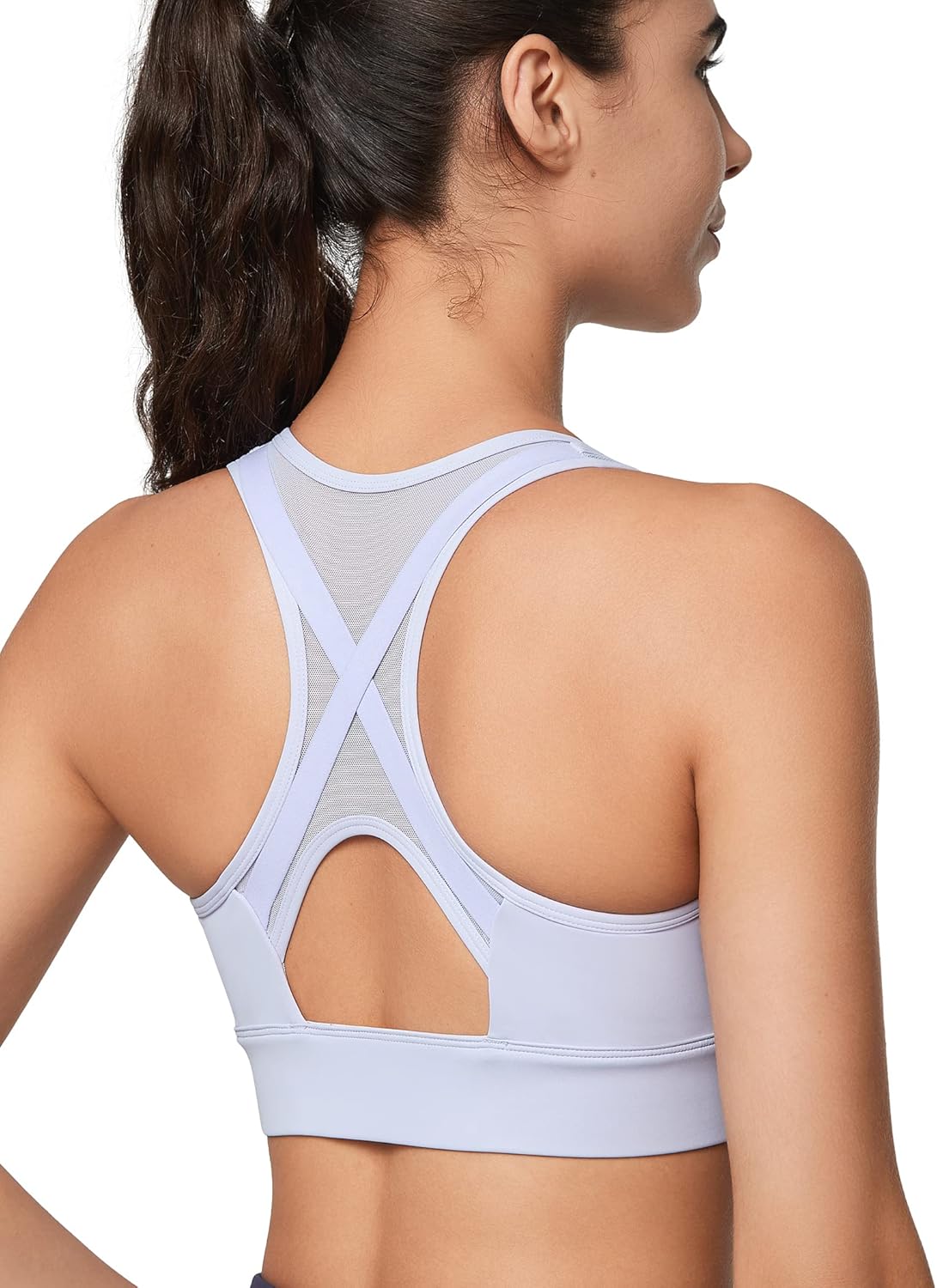 Yvette High Impact Zip Front Sports Bra for Large Breasts