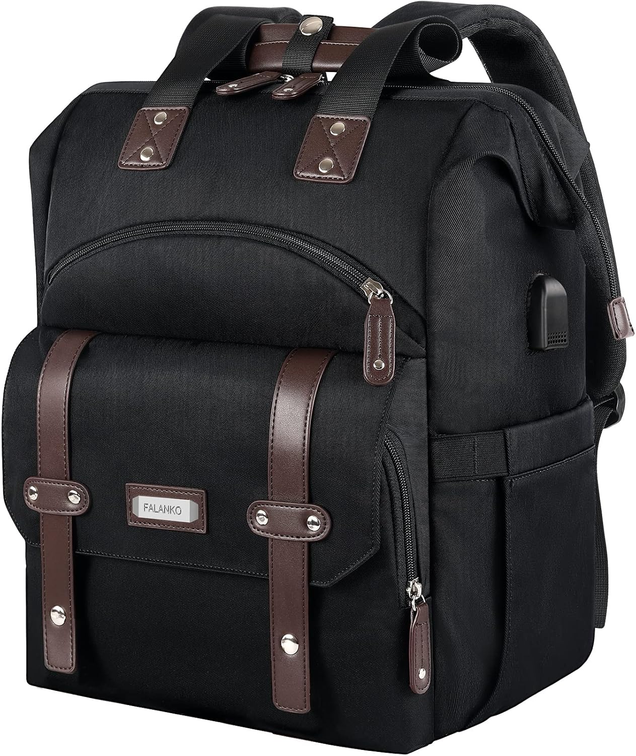 Laptop Backpack for Women with USB Charging Port and RFID Protection