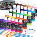 Fabric Paint 30 Colors Permanent Soft Fabric Paint Set - Machine