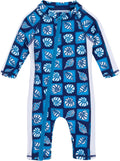 SwimZip Girls' Long-Sleeve UPF 50+ Swimsuit for Sun Protection
