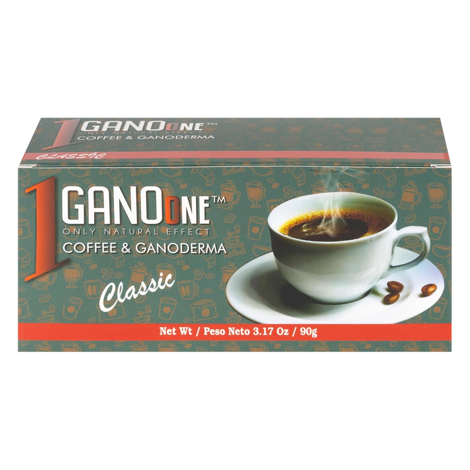 GanoOne Reishi Instant Coffee - Organic Ganoderma - 30 Sachets