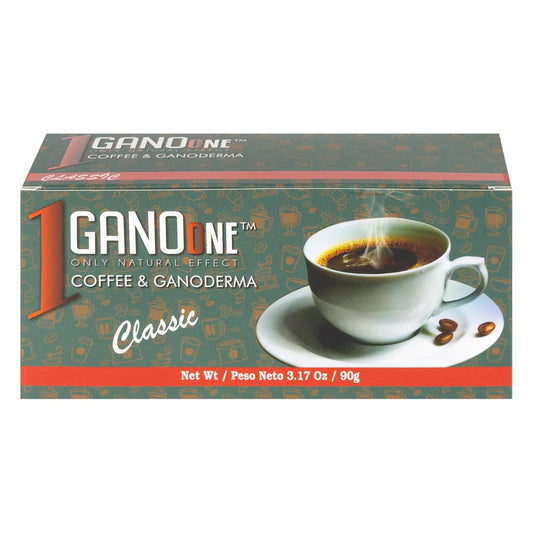 GanoOne Reishi Instant Coffee - Organic Ganoderma - 30 Sachets