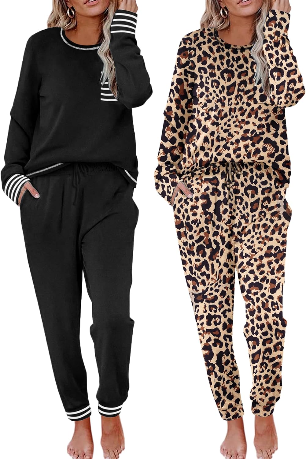Ekouaer 2 Pack Womens Pajama Sets for Ultimate Comfort