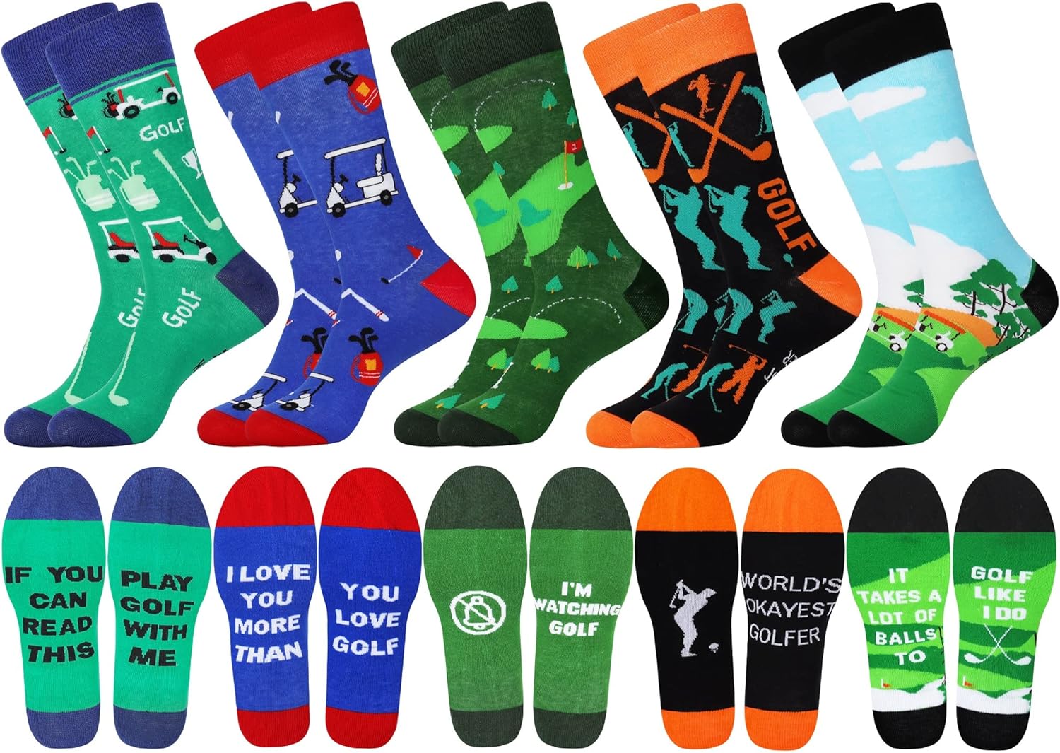 Fun & Funky Jeasona Men's Crew Socks - Perfect Gifts for Him!