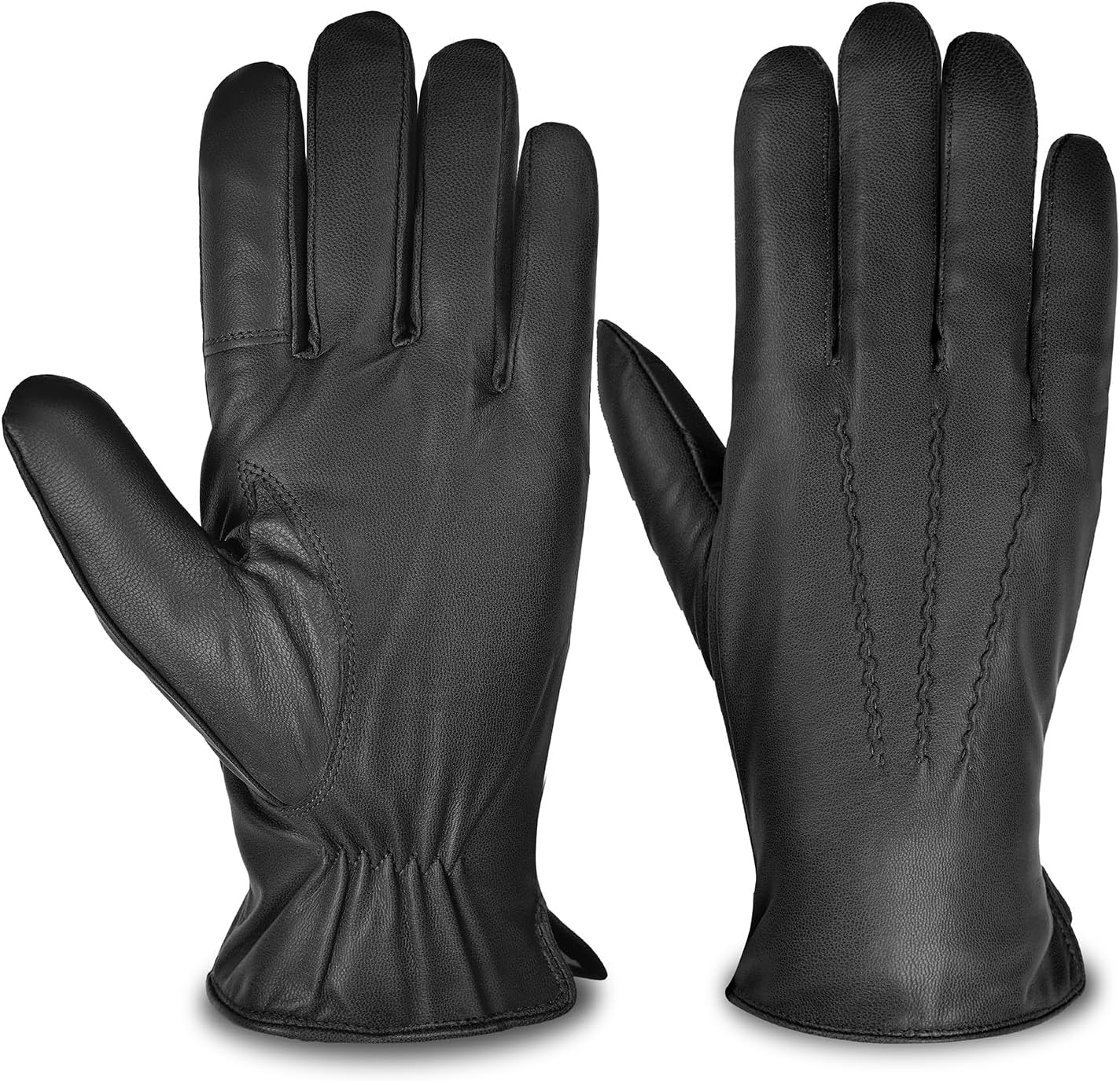 Premium Cashmere-Lined Leather Gloves by SURAWIL