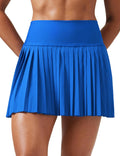High Waisted Pleated Tennis Skirt - Mini Skort with Pockets