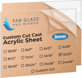 Plexiglass Sheet 12x24 in 3mm Clear Panel - Shatterproof Glass