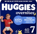 Huggies Overnites Size 7 Overnight Diapers 60 Ct - Extra Absorbency