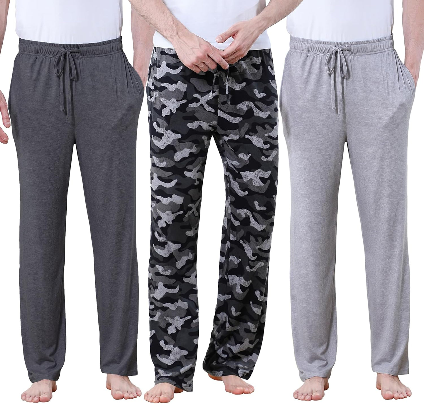 DITOK Men's Lightweight Pajama Pants for All-Season Comfort