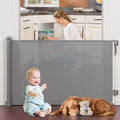 Retractable Baby Gates Extra Wide 72in x 34in - Space-Saving Safety