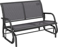 Outsunny 2-Person Outdoor Glider Bench for Cozy Relaxation