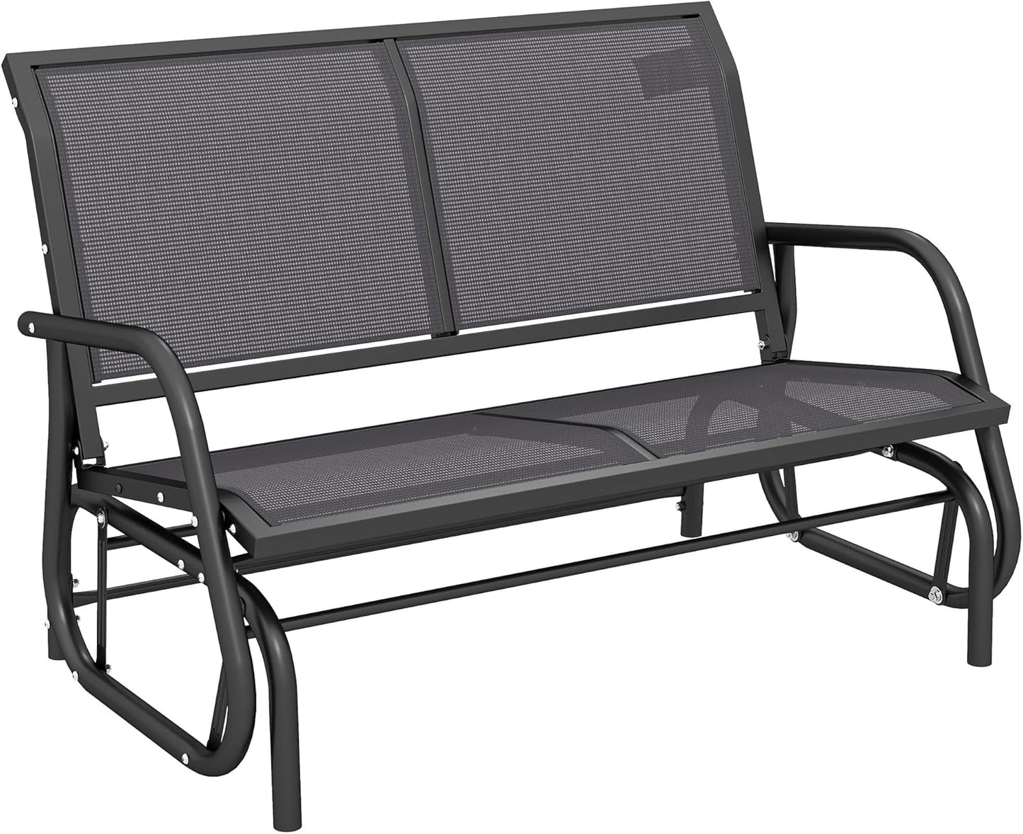 Outsunny 2-Person Outdoor Glider Bench for Cozy Relaxation