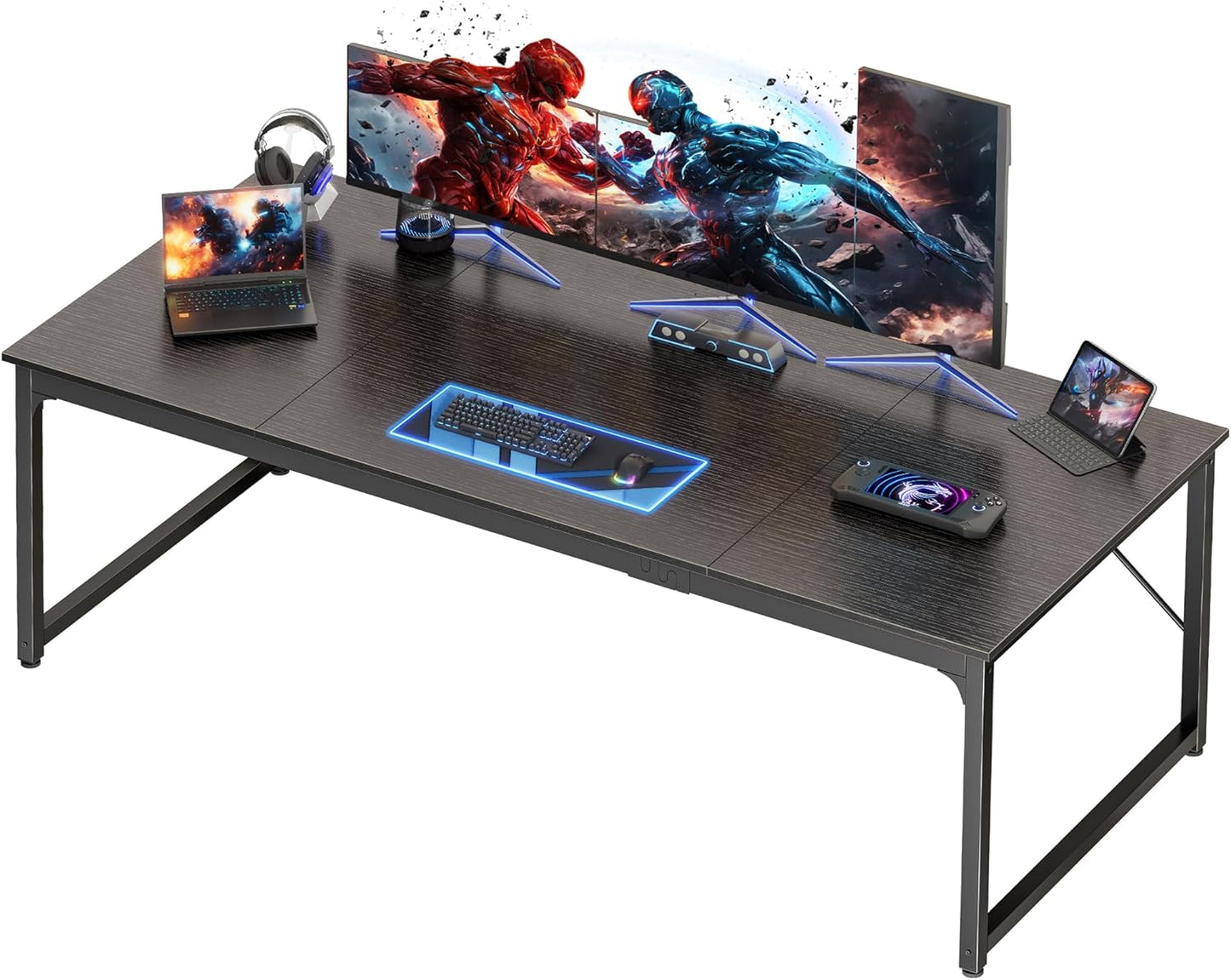 PRAISUN 70.8 X 29.5 Inch Computer Desk for Home Office Use