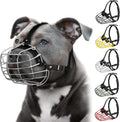 Pitbull Dog Muzzle Metal Mask Large - Durable Wire Basket Fit
