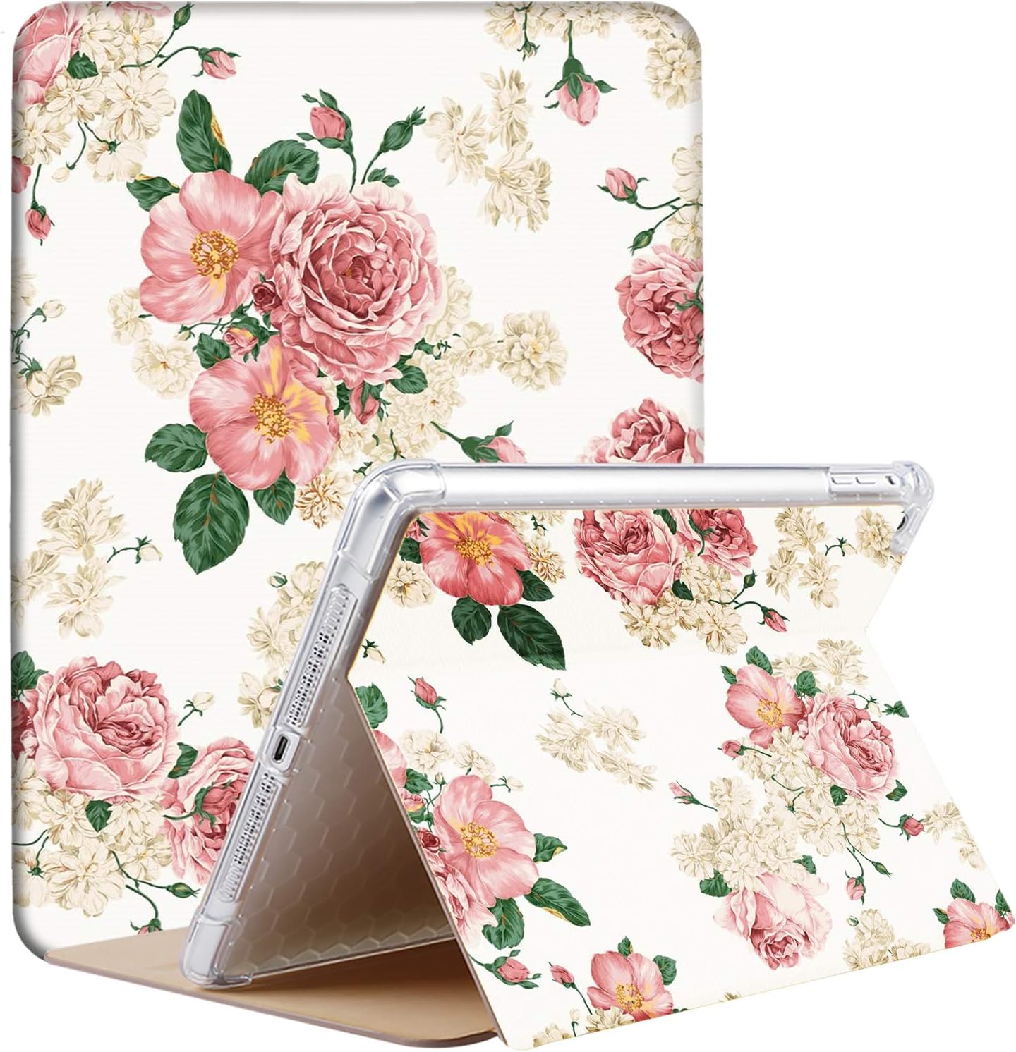 DuraSafe iPad Case for 9.7 in 5th 6th Gen & Air 1 2 - Rose Flower