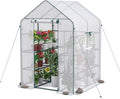 WORKPRO Greenhouse 56 x 56 x 77 Walk-In Heavy Duty - Small Garden Room