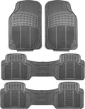 Heavy-Duty Rubber Car Floor Mats for SUVs and Trucks - Gray