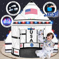 Space Shuttle Explorer Tent with Blast-Off Button - LED Lights & Toys