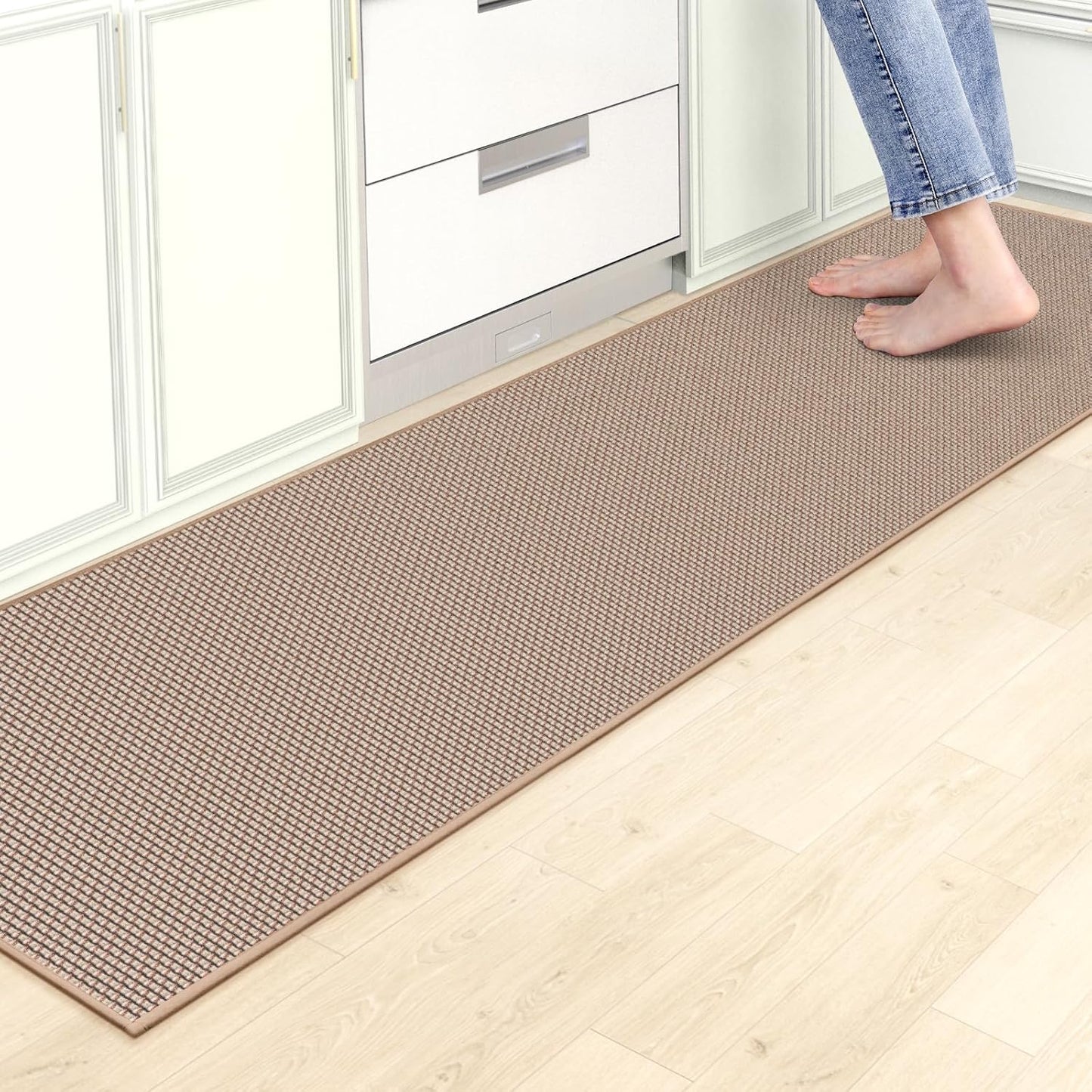 Premium Kitchen Mats for Floor, Nonskid, Washable, Absorbent
