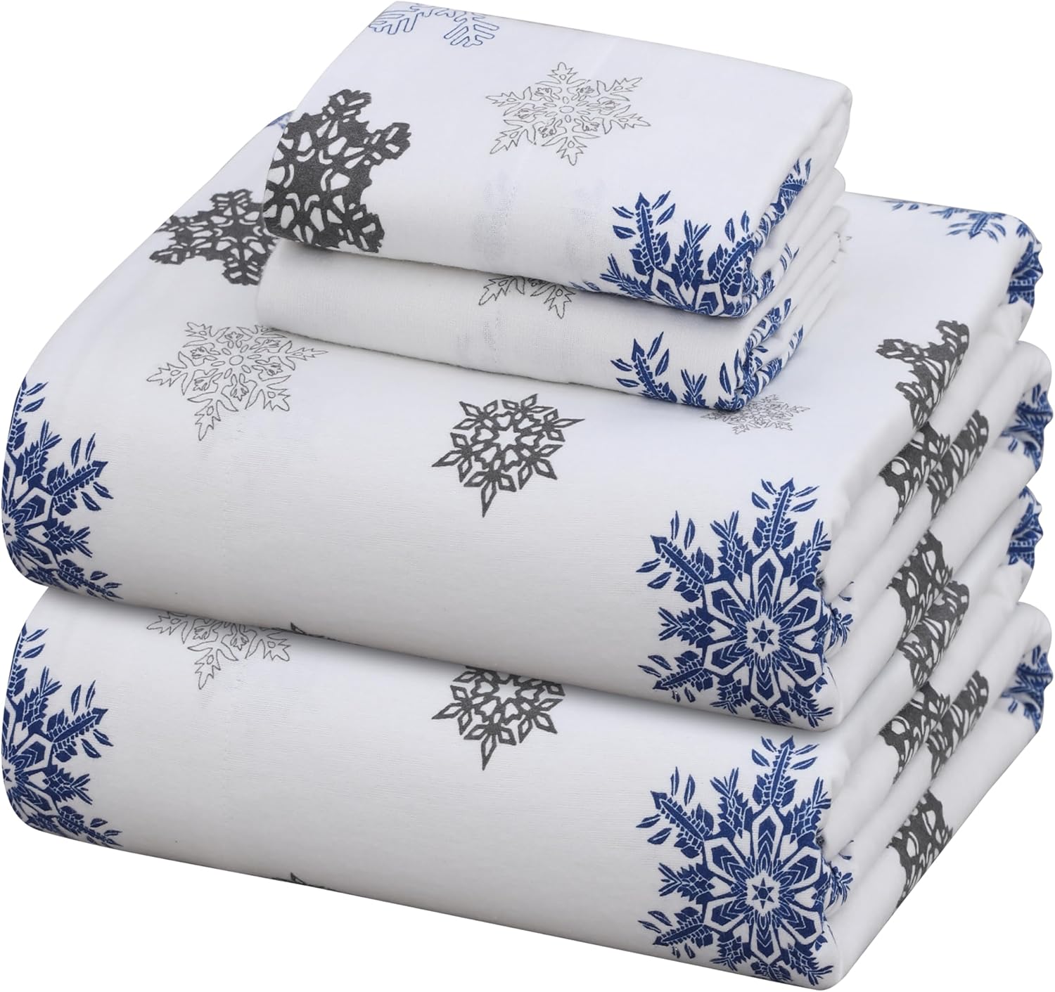 ZOYER Flannel Sheets King Size Set - Soft Cotton Bedding
