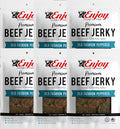 Old Fashion Peppered Beef Jerky 12 oz (Pack of 6) - Traditional Snack
