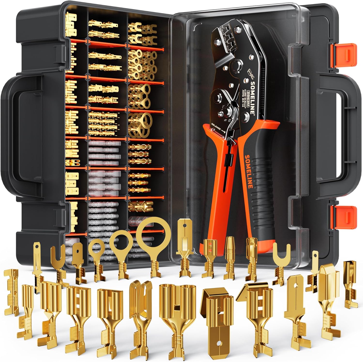 SOMELINE Spade Terminal Crimping Tool Kit for DIY Projects