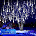 Meteor Shower Christmas Lights Outdoor 24 Tubes - Falling Snow Effect