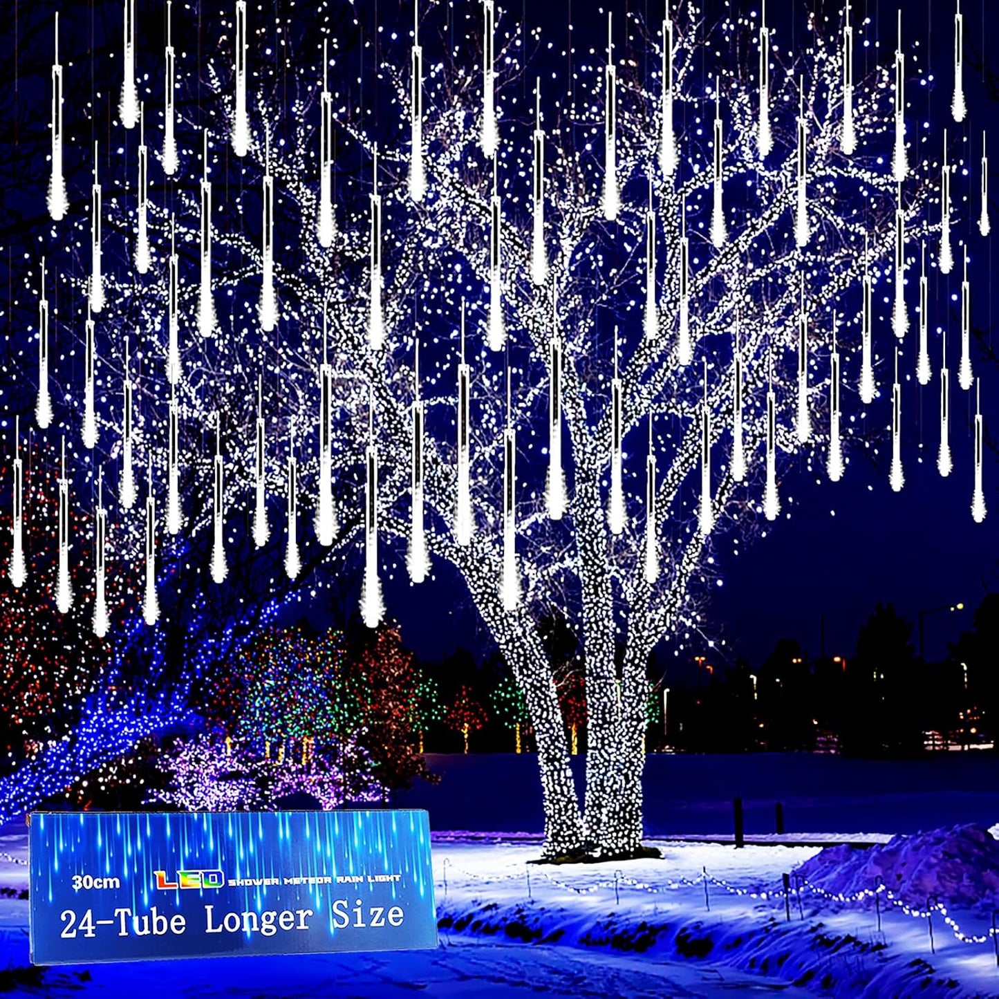 Kwaiffeo Meteor Shower Lights Outdoor for Christmas and Halloween