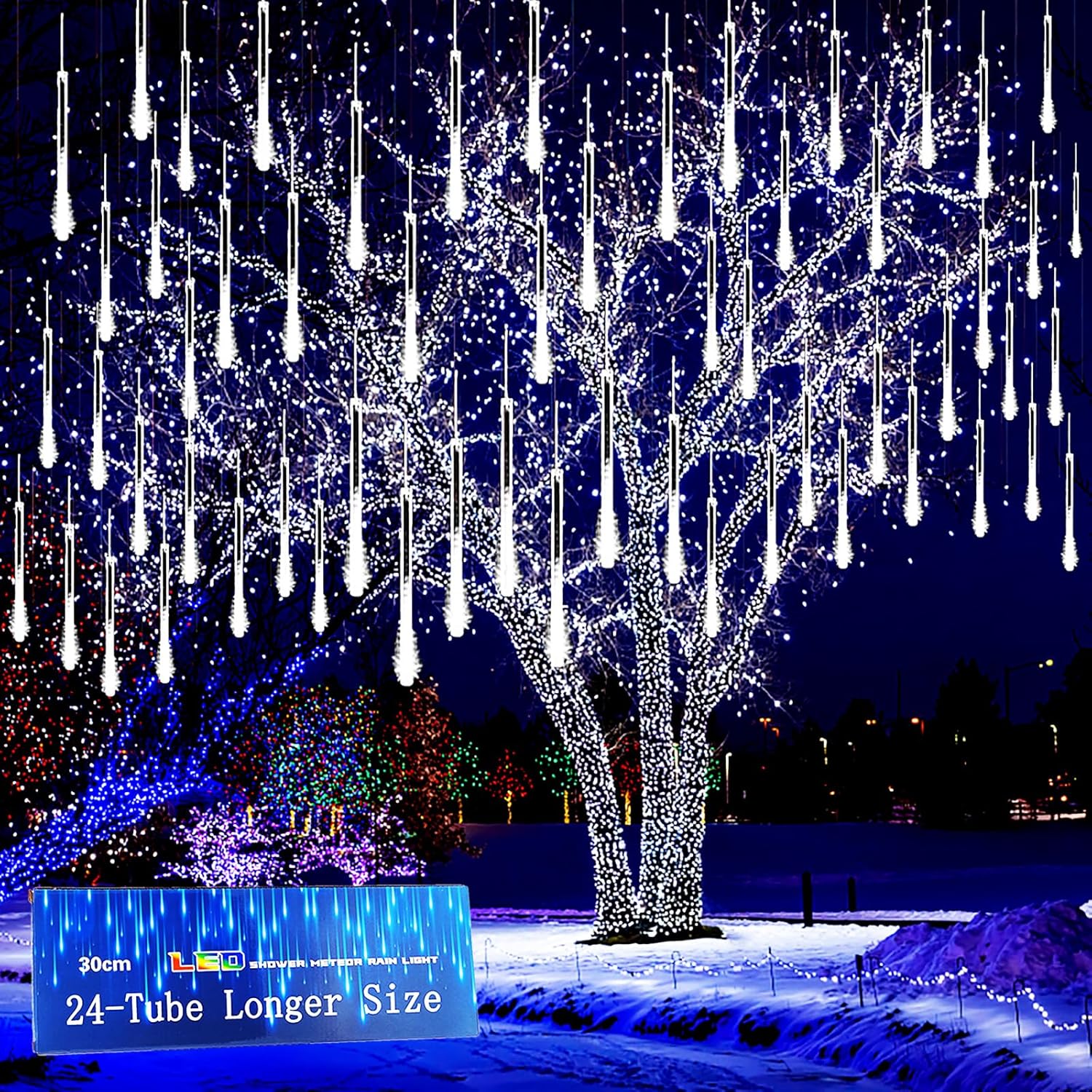Kwaiffeo Meteor Shower Lights Outdoor for Christmas and Halloween
