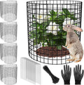5 Pack Plant Protector from Animals - 17x14 in Wire Mesh Plant Cages