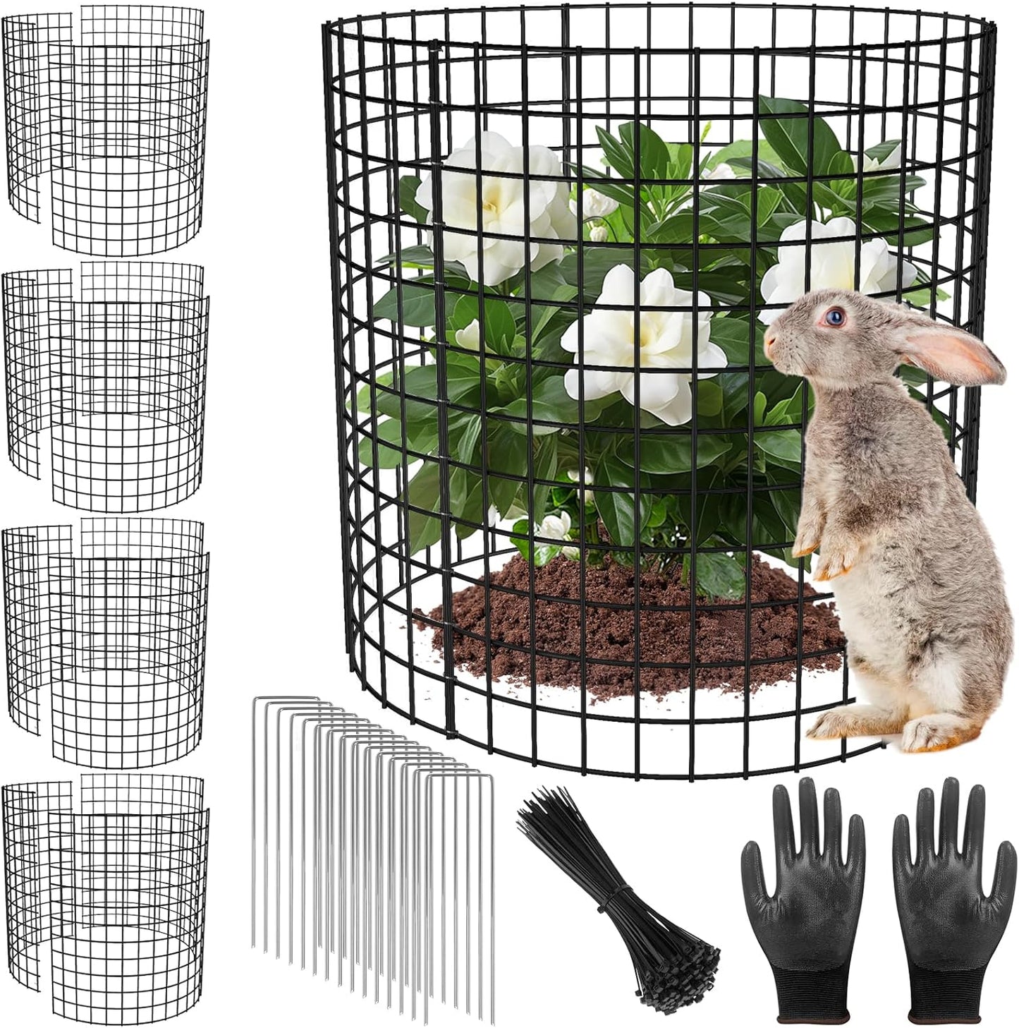 5 Pack Plant Protector Cages for Garden Plants and Flowers