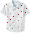 Gymboree Boys Toddler Short Sleeve Button Up Shirt - Soft Cotton