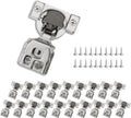 1-1/4 in Overlay Soft Close Cabinet Hinges 20 Pack - Silent, Durable