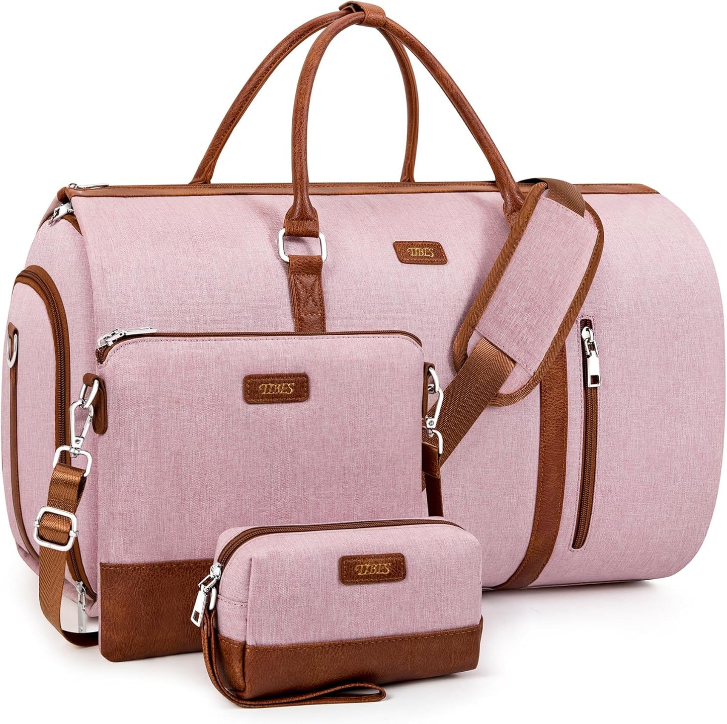 Convertible Garment Duffel Bag for Travel - 4pcs Set for Men