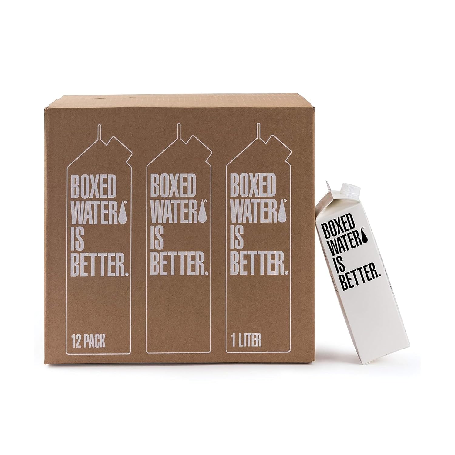 Boxed Water 33.8 oz. Pack of 12 - Pure, Sustainable Hydration