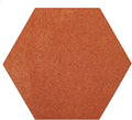 Ambiant Pet Friendly Solid Color Area Rug Orange 9ft Hexagon - Soft