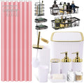 Bathroom Accessories Set 28PC White Bath Set - Complete Counter