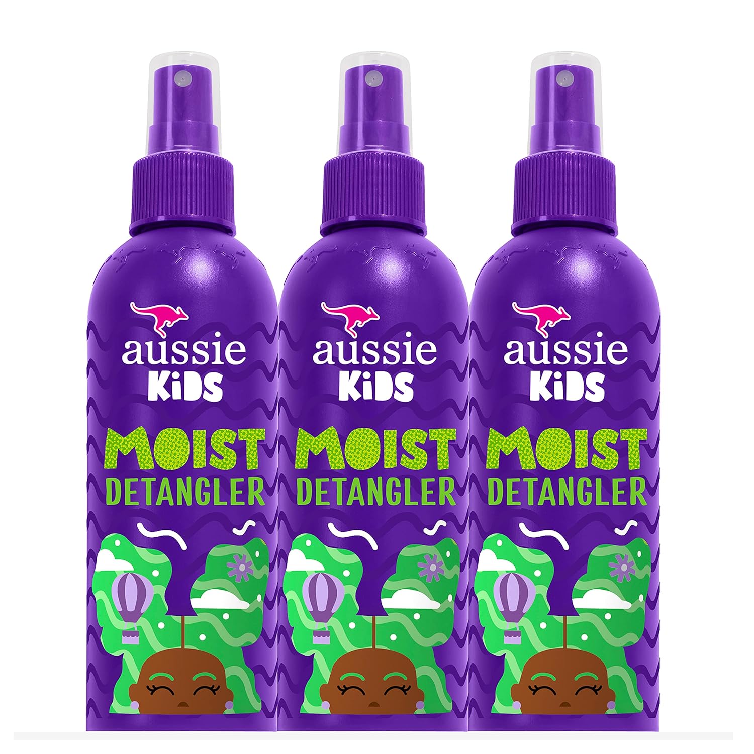 3 Pack Aussie Kids Detangler Spray - Tangle-Free Care!