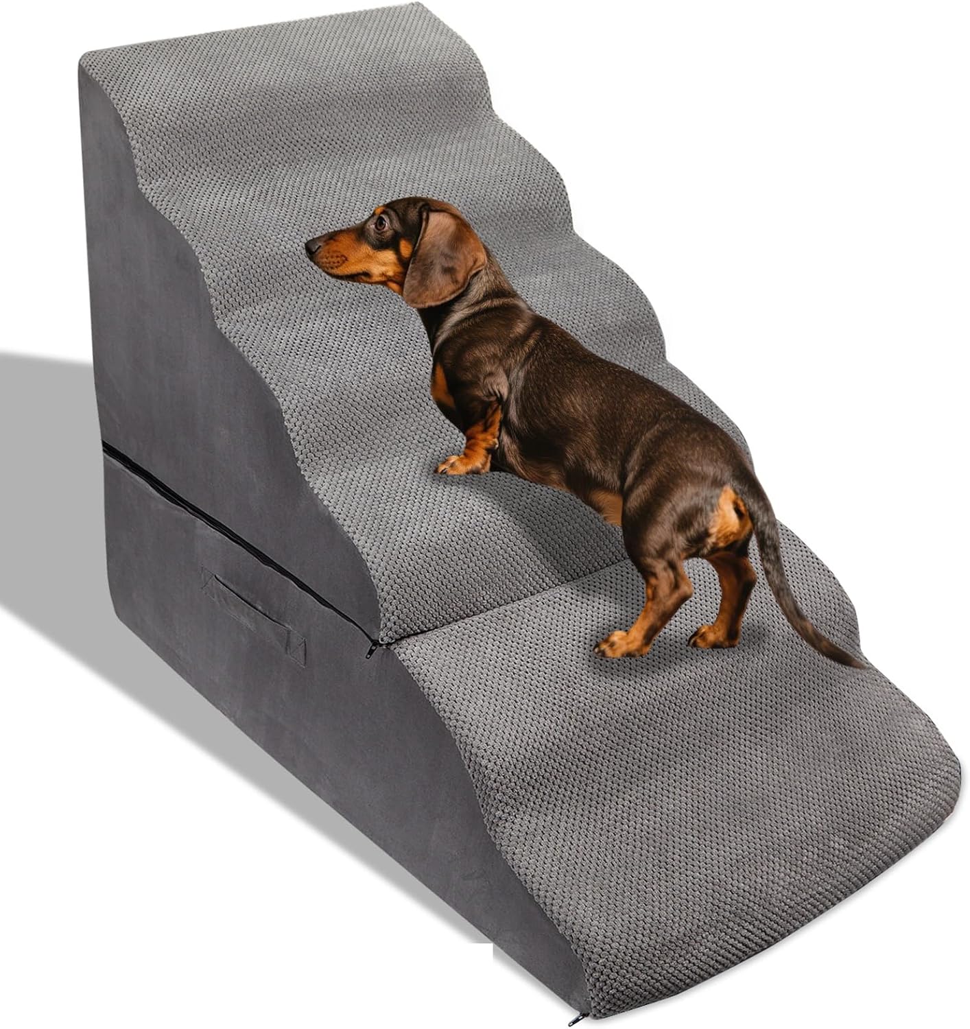 Dog Stairs for High Beds, Detachable Pet Ramp for Small Animals