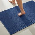 Bathroom Rugs Non Slip Washable Navy Blue 24x36 - Quick Dry Comfort