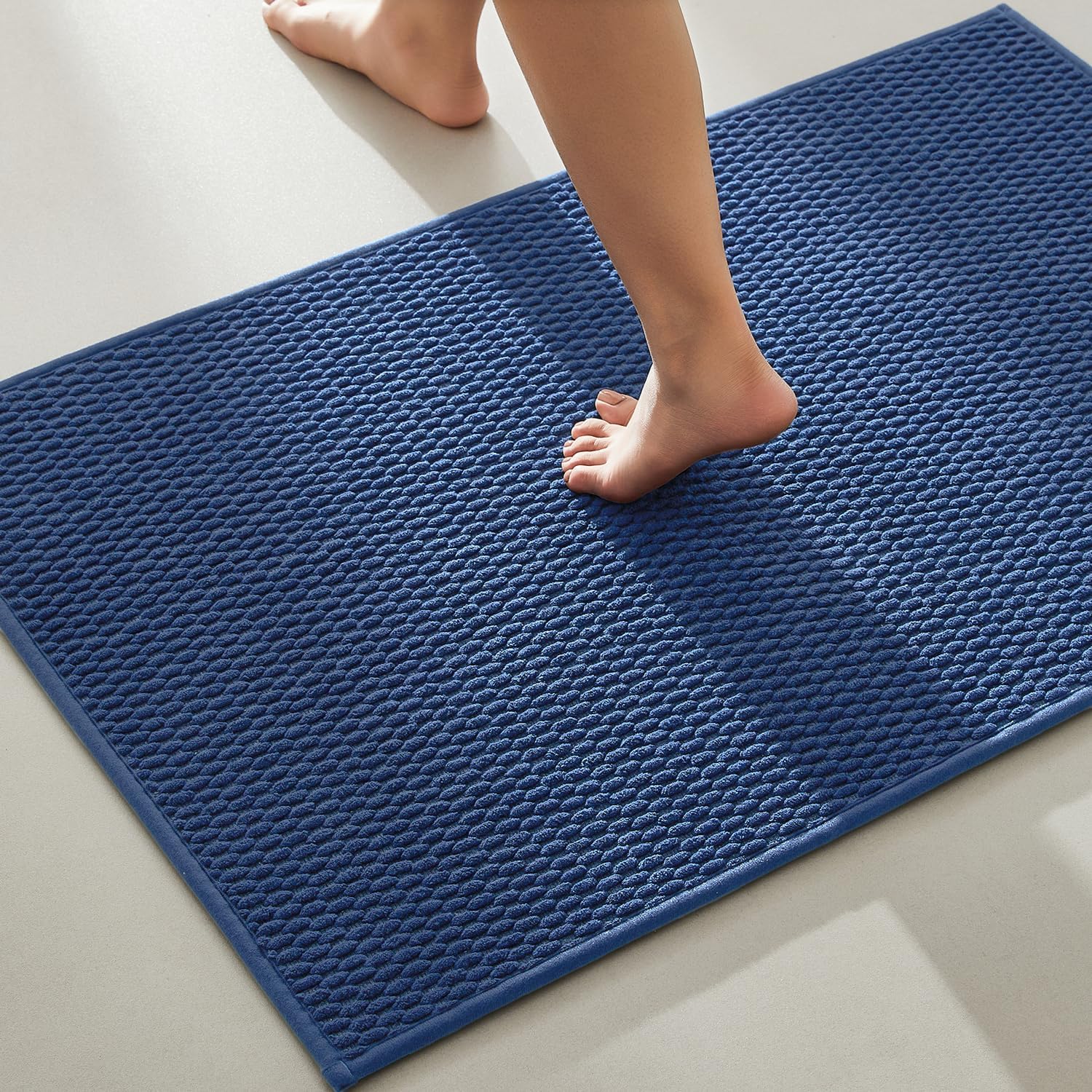 Bathroom Rugs Non Slip Washable Super Absorbent Thin Bath Mat
